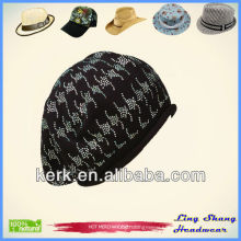 LSC36 Ningbo Lingshang winter accept Custom Made 100% Cotton beanie hat